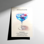Aviation Cocktail Poster