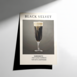 Black Velvet Cocktail Poster