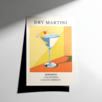 Dry Martini Cocktail Poster