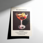 Martinez Cocktail Poster