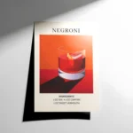 Negroni Cocktail Poster