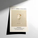 Pina Colada Cocktail Poster