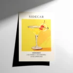 Sidecar Cocktail Poster