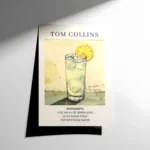 Tom Collins Cocktail Poster
