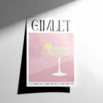 Gimlet Cocktail Poster