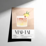 Mai Tai Cocktail Poster