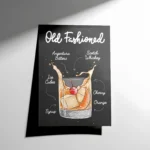Old Fashioned Cocktail Poster