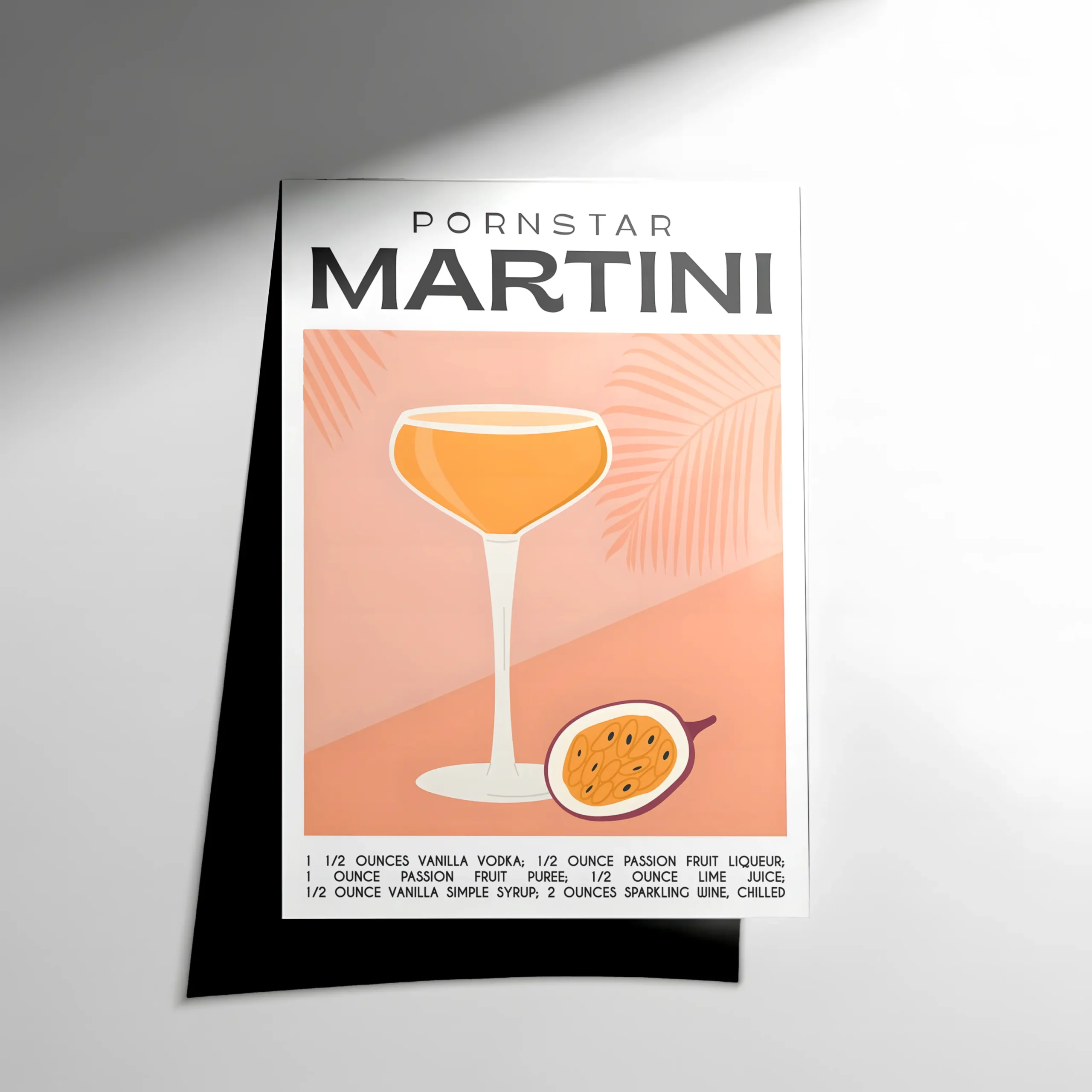 10051 Pornstar Martini Cocktail Poster - Görsel 1