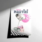 Dirty Martini Cocktail Poster