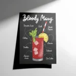 Bloody Mary Cocktail Poster
