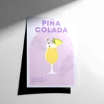 Pina Colada Cocktail Poster