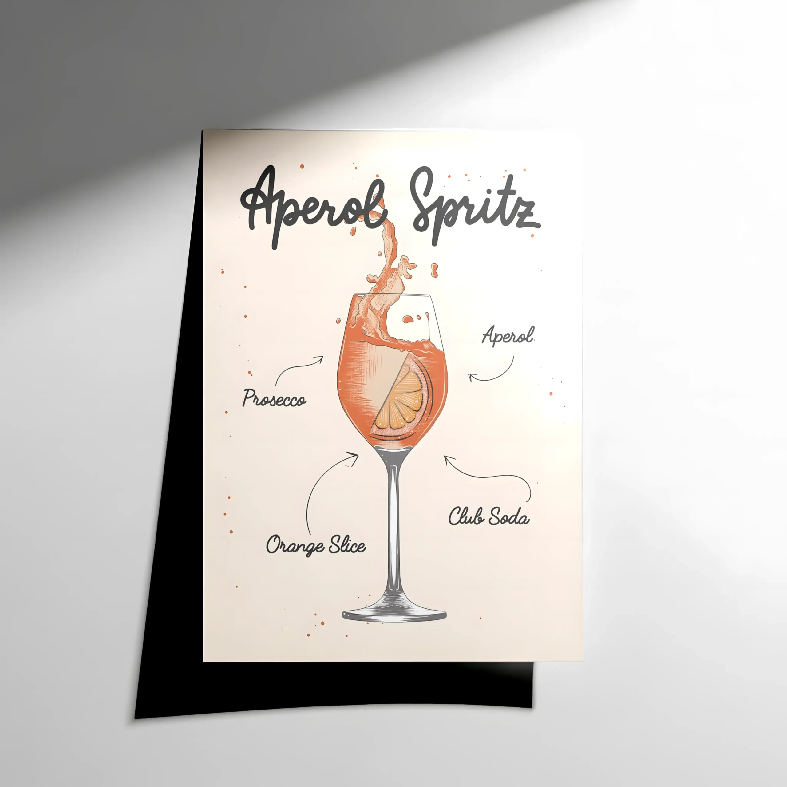 10061 Aperol Spritz Cocktail Poster - Görsel 1