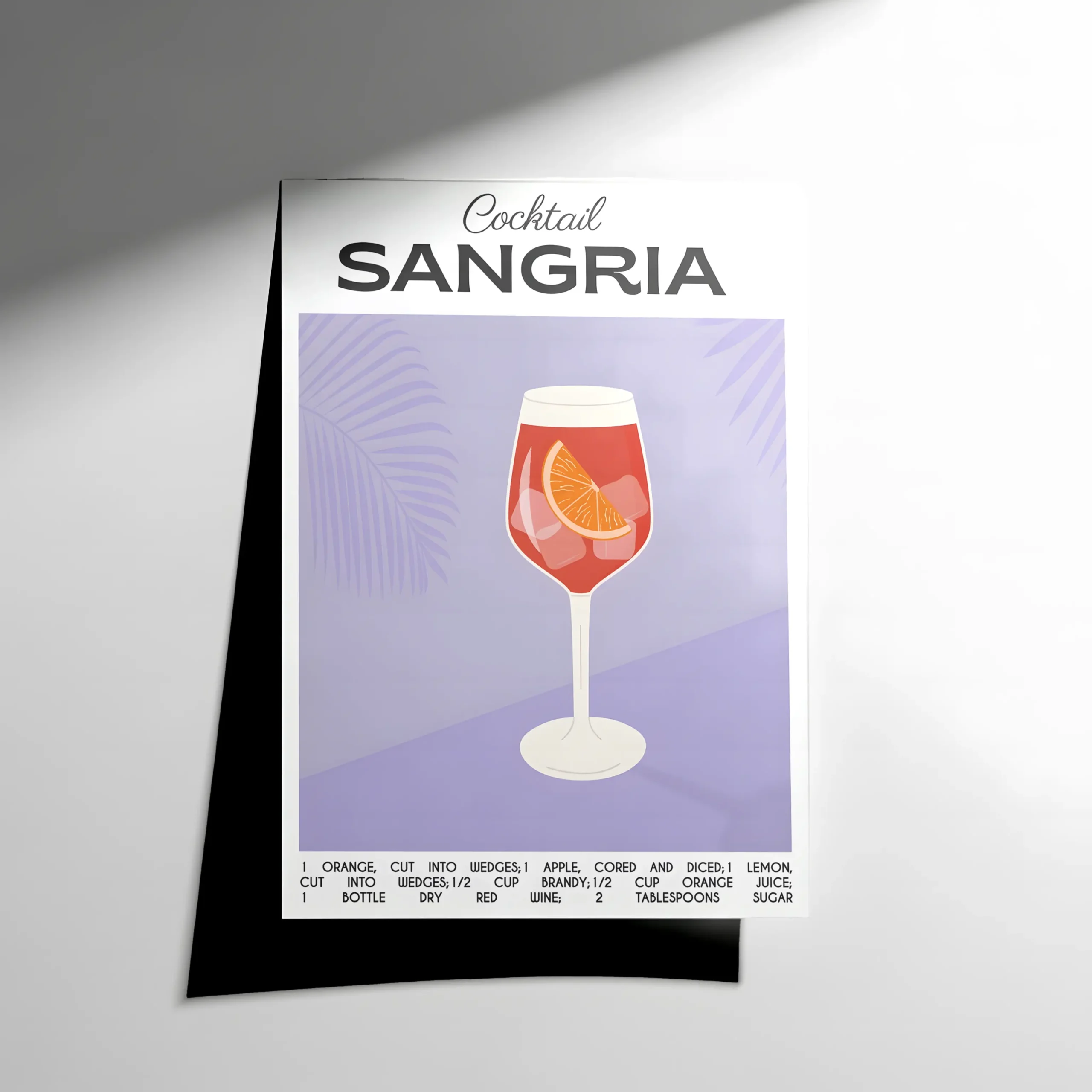 10069 Sangria Cocktail Poster - Görsel 1