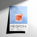Negroni Cocktail Poster