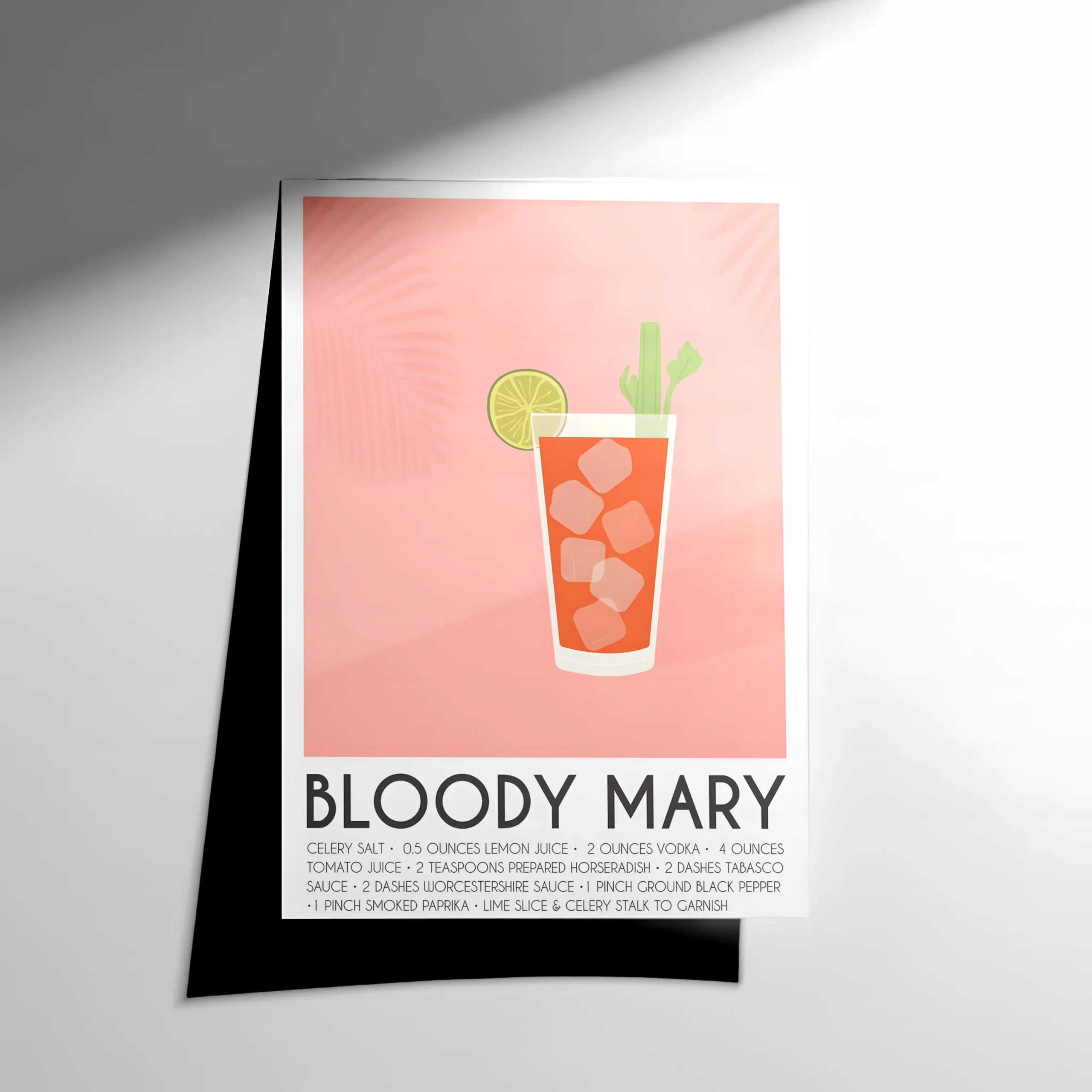 10078 Bloody Mary Cocktail Poster - Görsel 1