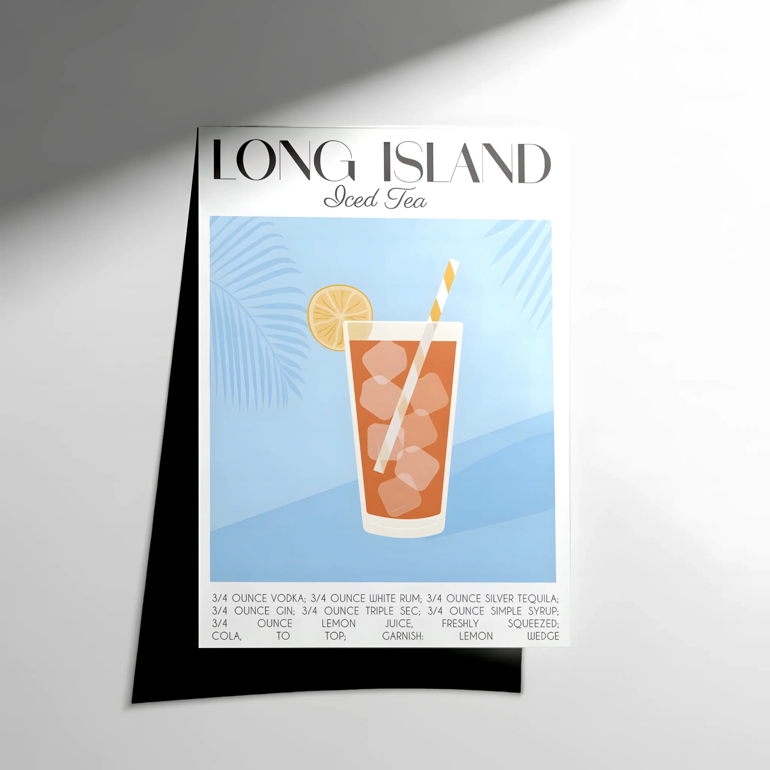 10082 Long Island Cocktail Poster - Görsel 1