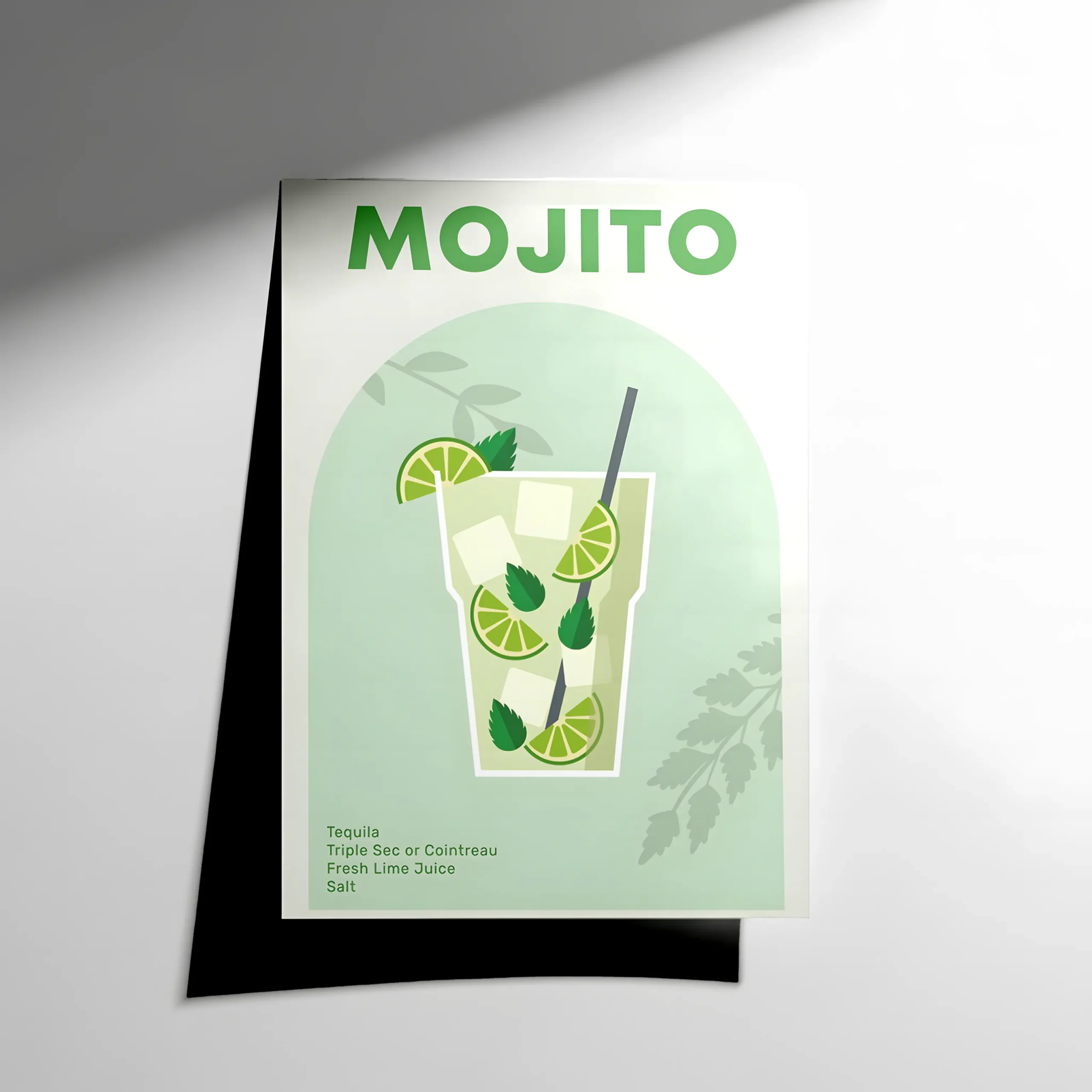 10084 Mojito Cocktail Poster - Görsel 1