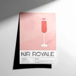 Kir Royale Cocktail Poster