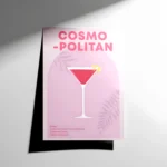 Cosmopolitan Cocktail Poster