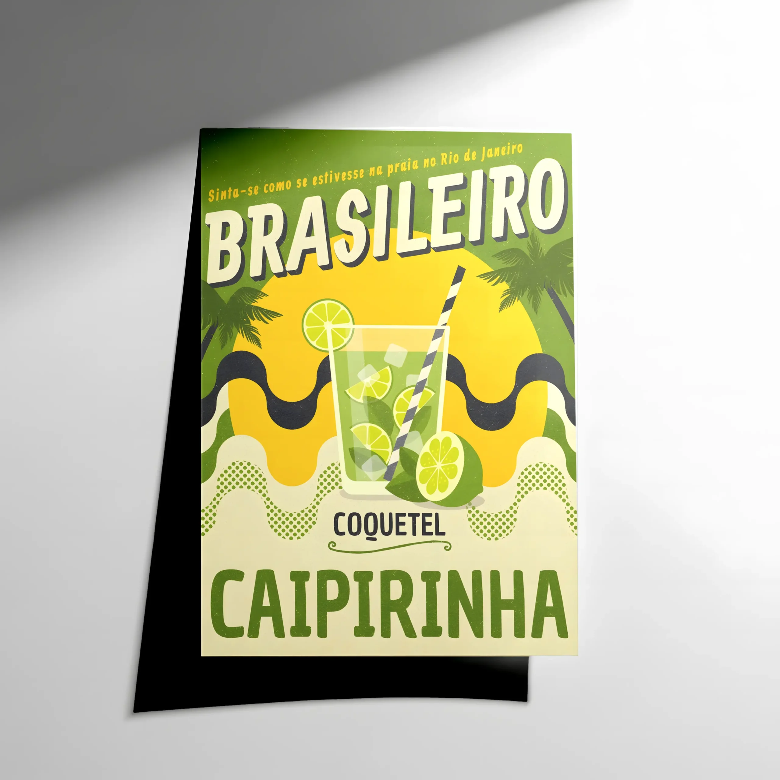 10094 Caipirinha Cocktail Poster - Görsel 1