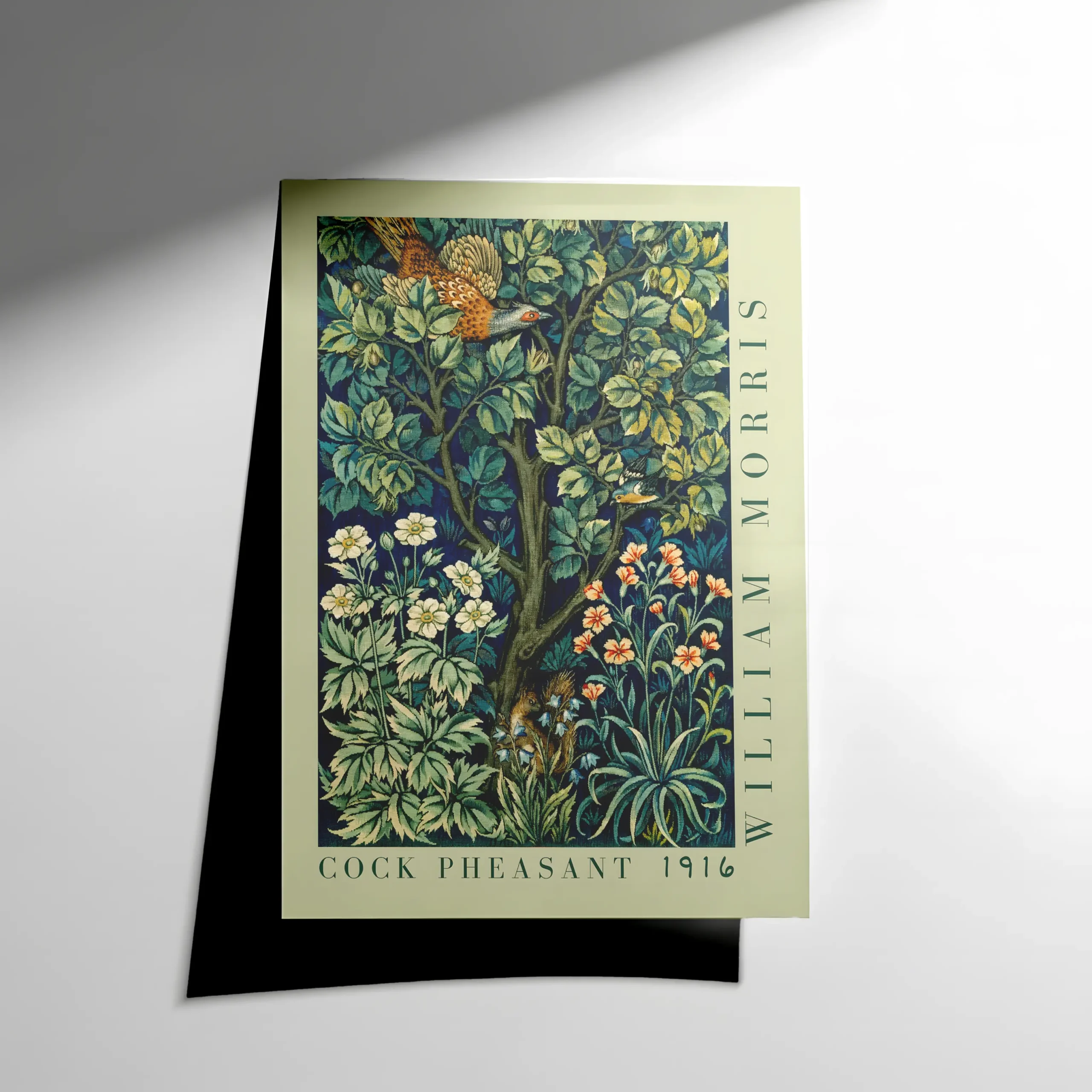 10099 William Morris Cock Pheasant Poster - Görsel 1