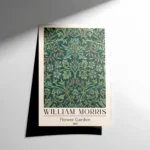 William Morris Flower Garden Pattern Poster