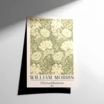 William Morris Chrysanthemum Pattern Poster