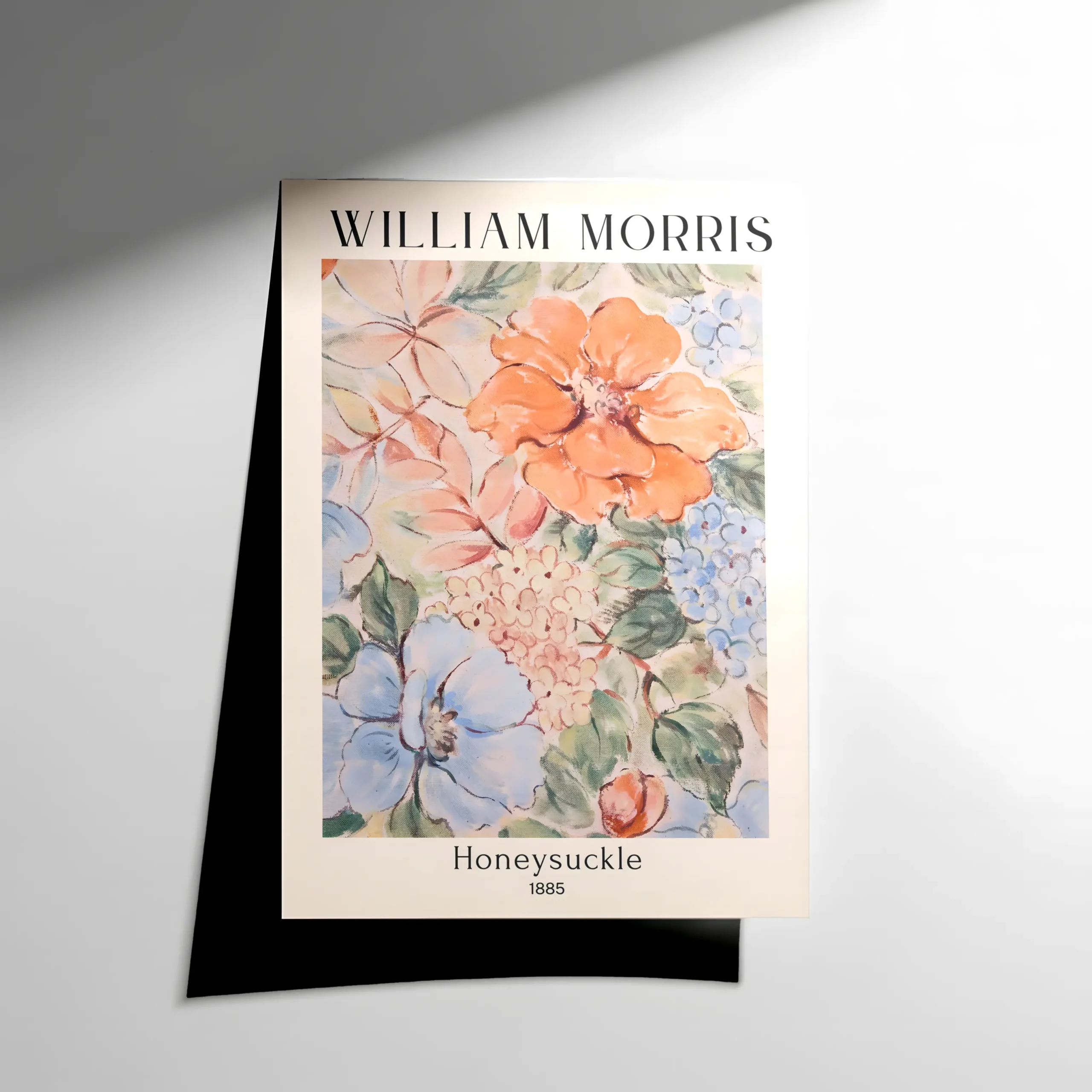 10125 William Morris Honeysuckle Pattern Poster - Görsel 1