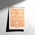 William Morris Wild Tulip Pattern Poster