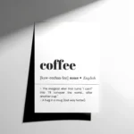 Coffee Typography Poster