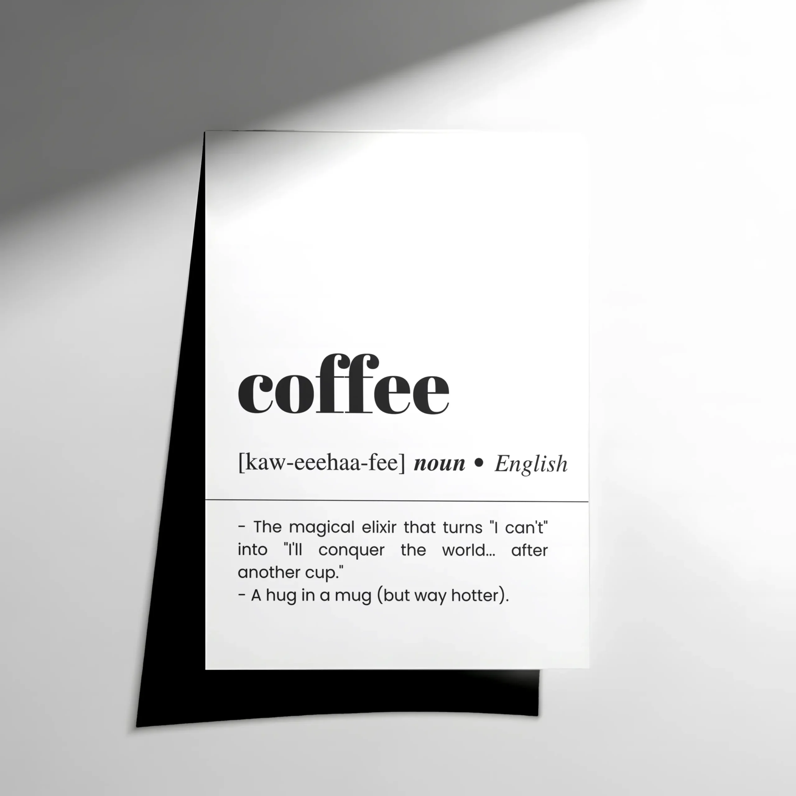 10131 Coffee Typography Poster - Görsel 1