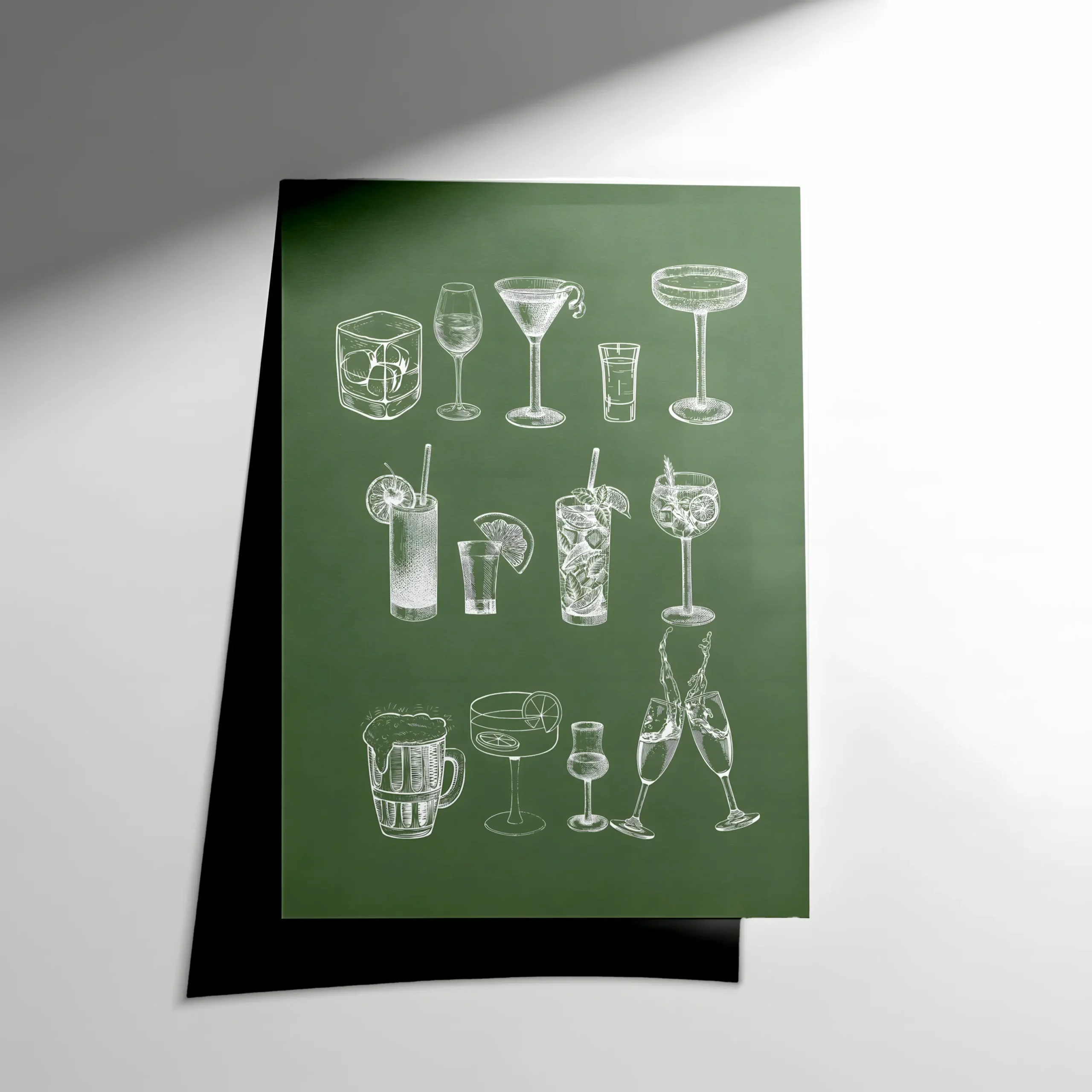 10135 Cocktail Glass Poster - Görsel 1