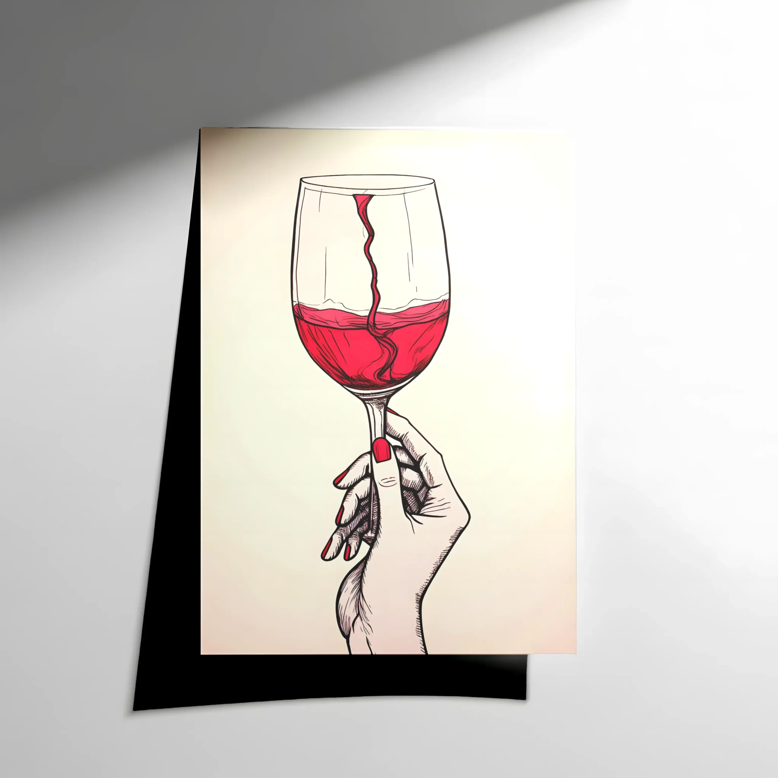 10192 Wine Poster - Görsel 1