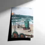 Max Beckmann – Bathers with Green Cabin and Rowers in Red Trousers Poster