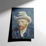 Vincent van Gogh – Gri Fötr Şapkalı Otoportre Poster