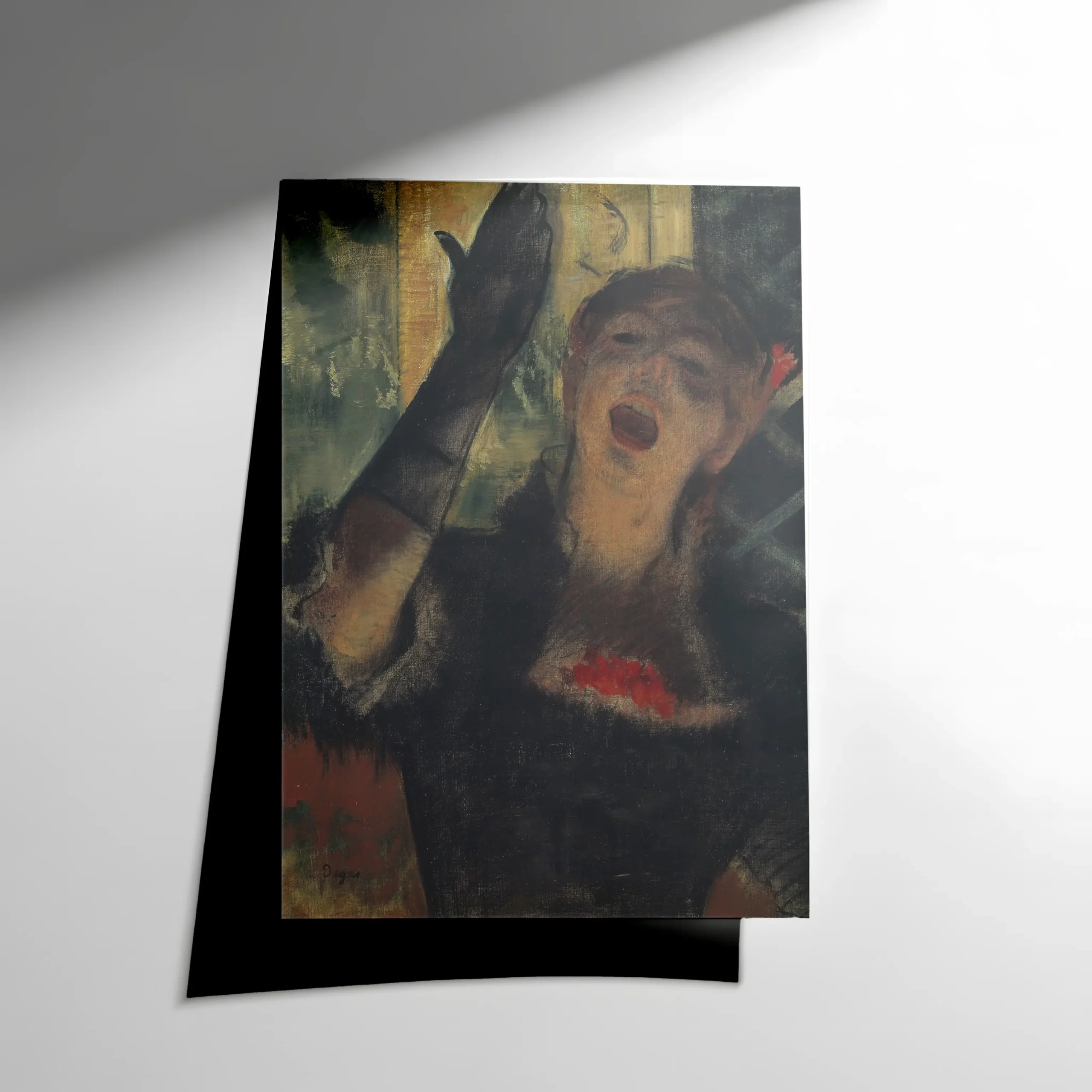10223 Edgar Degas – Café Singer (Kahve Şarkıcısı) - Görsel 1
