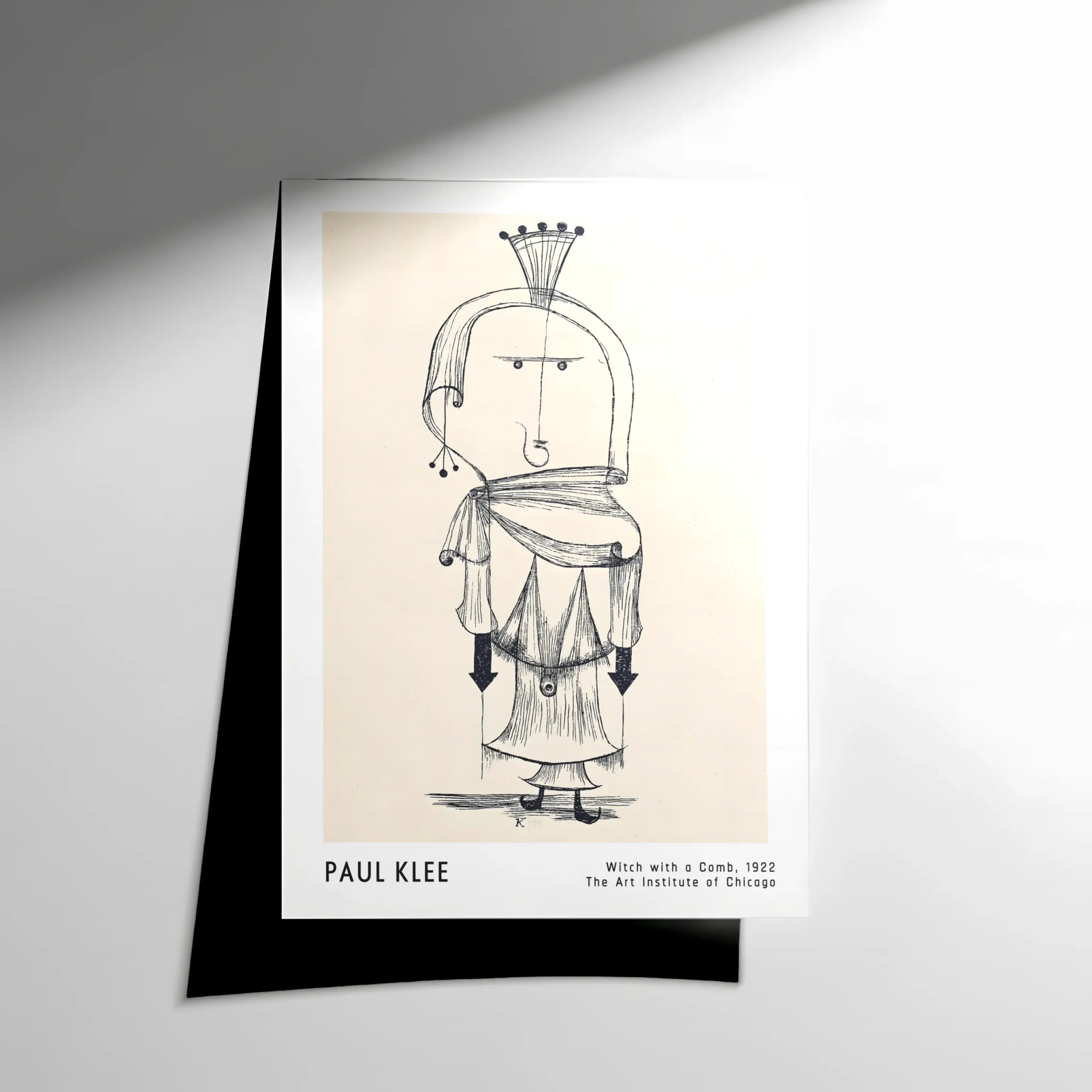 10243 Paul Klee – Witch with a Comb 1922 Poster - Görsel 1
