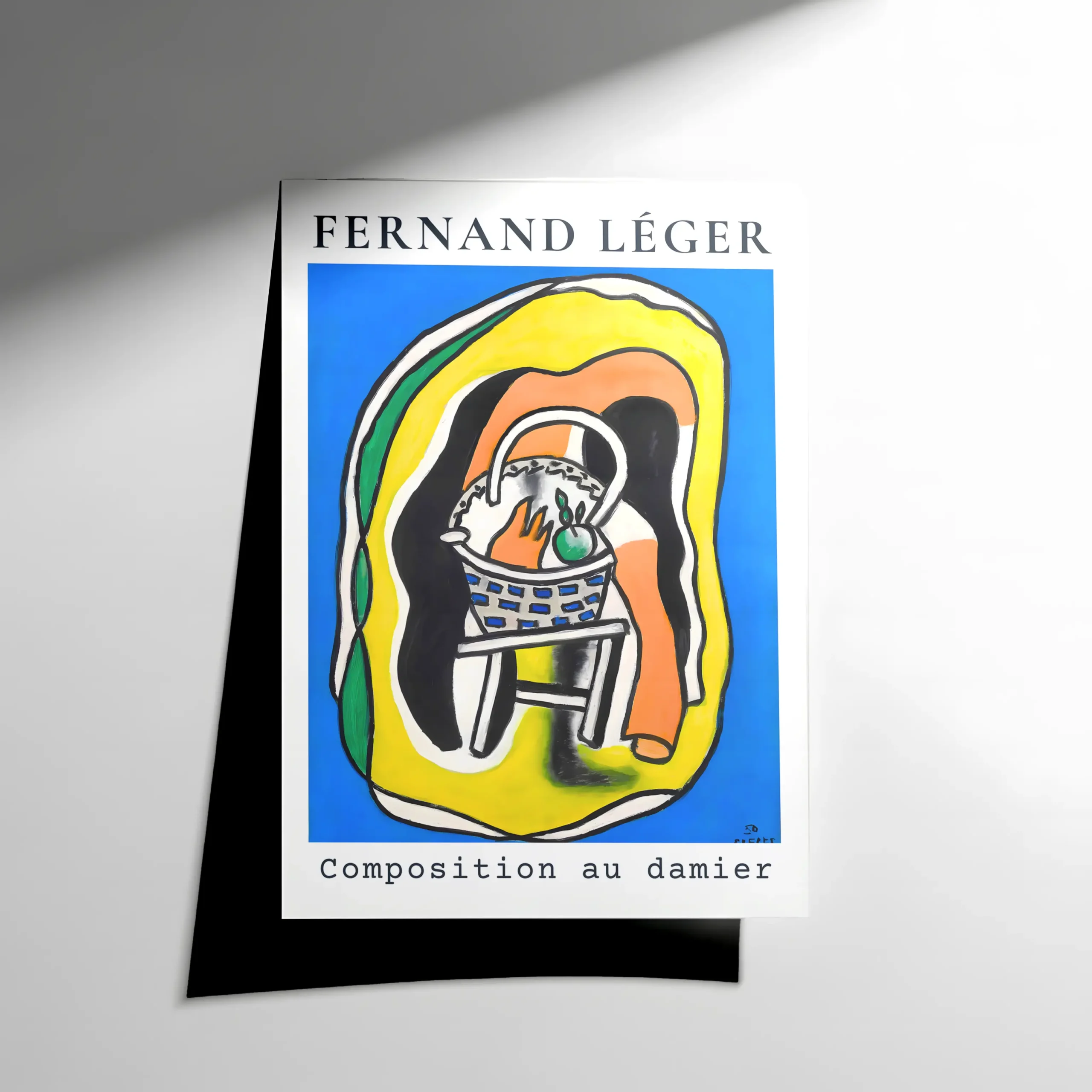 10256 Fernand Léger – Composition au Damier Poster - Görsel 1