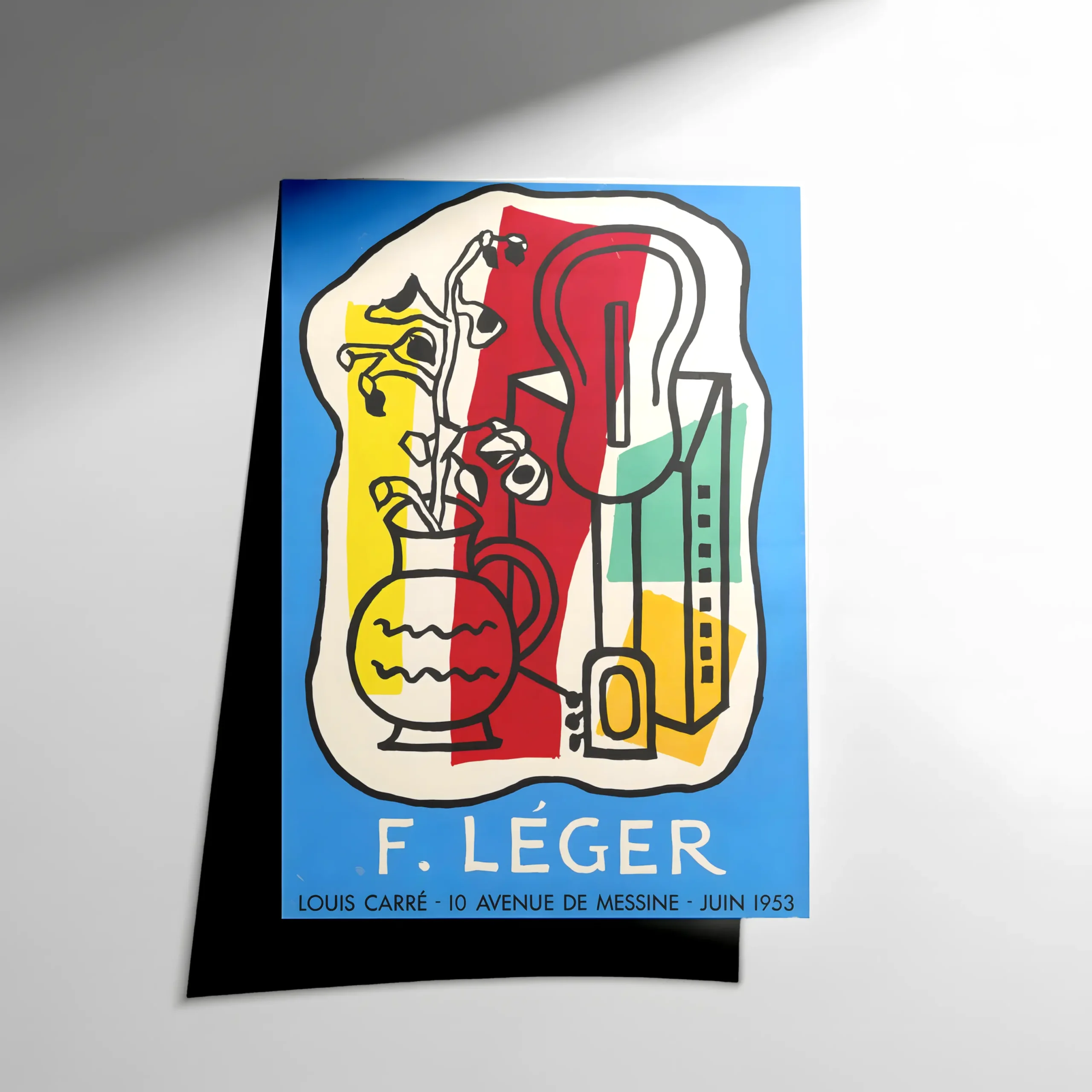 10261 Delacro Art Gallery – Fernand Léger Louis Carré 10 Avenue de Messine Poster - Görsel 1