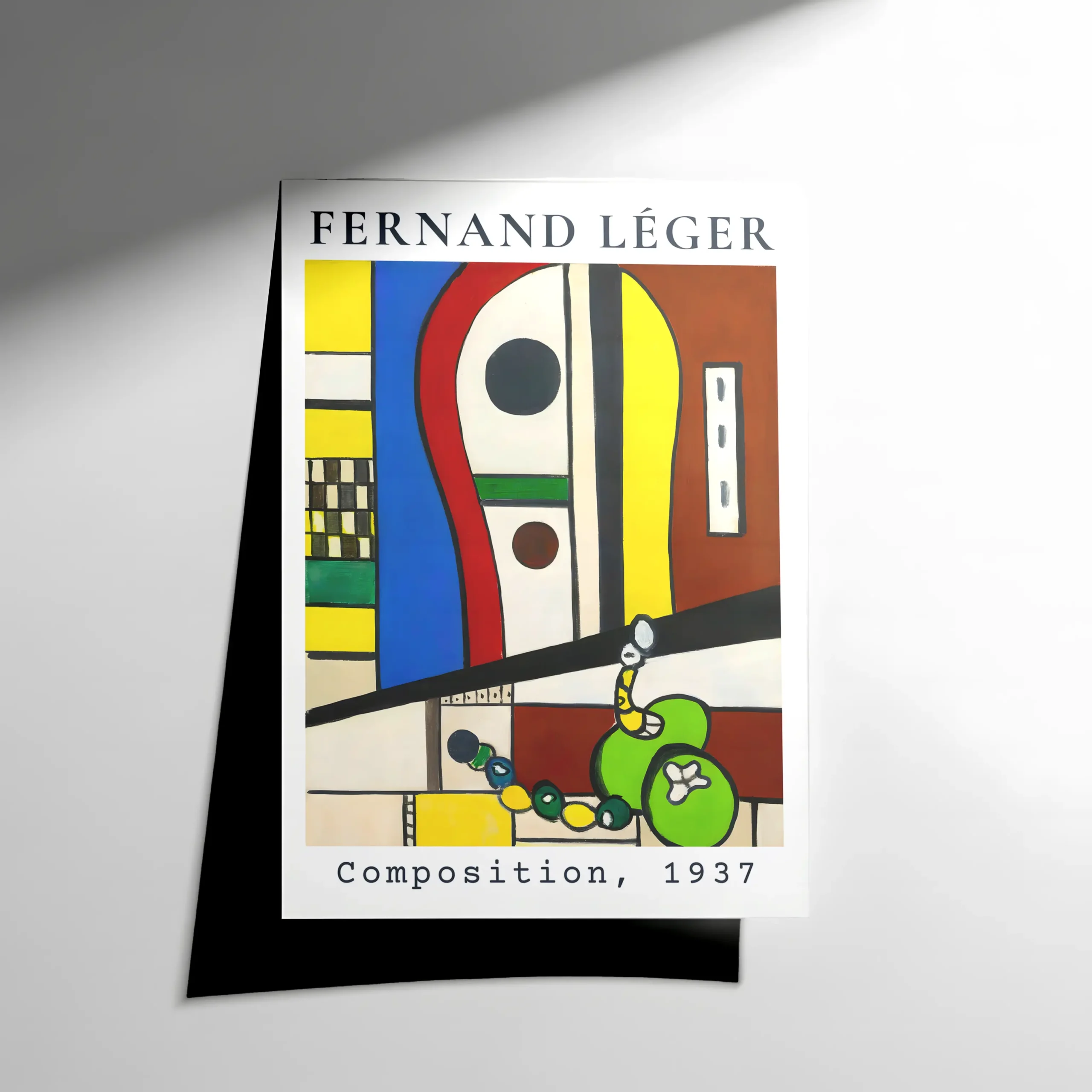 10266 Fernand Léger – Composition 1937 Poster - Görsel 1