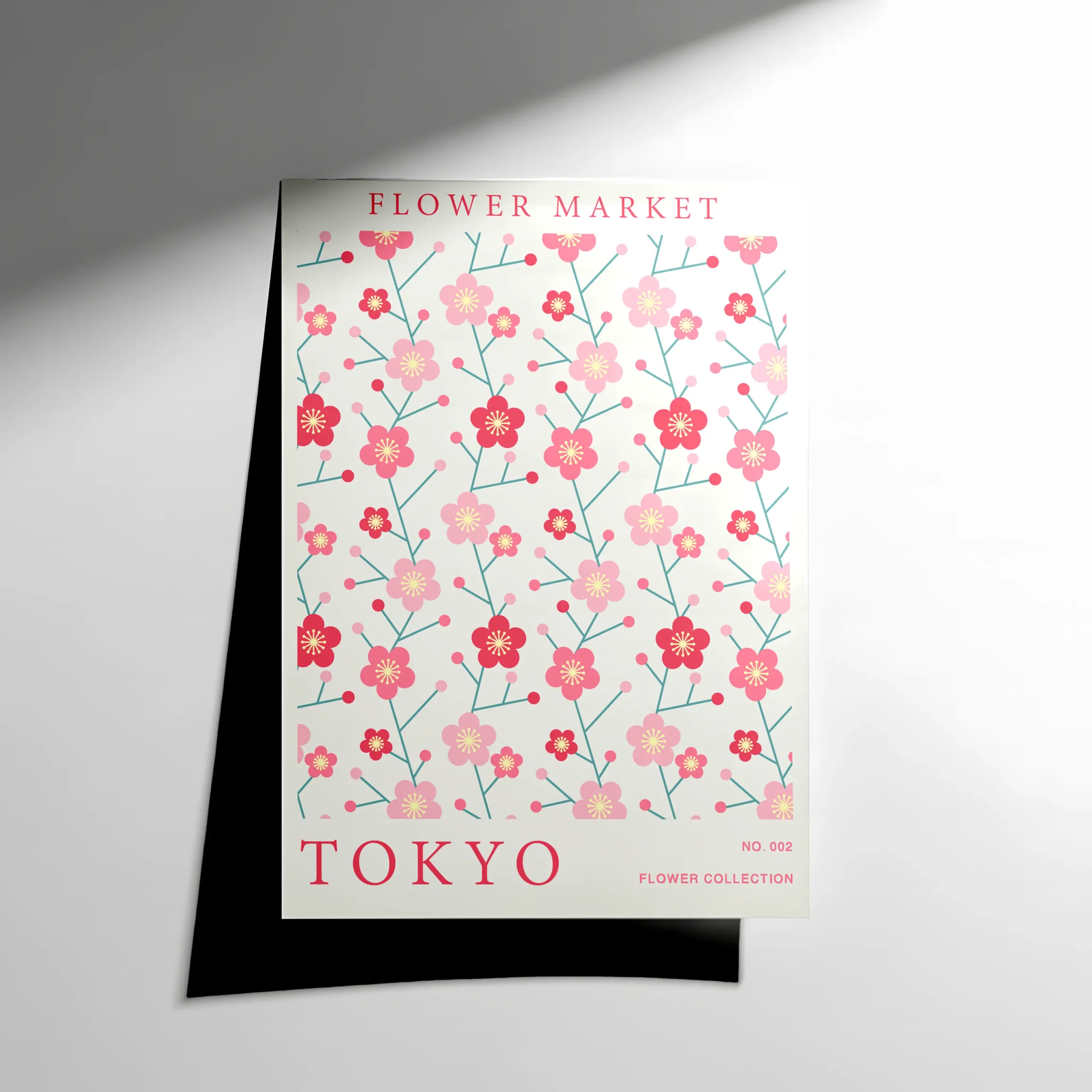 10302 Flower Market Tokyo Poster - Görsel 1