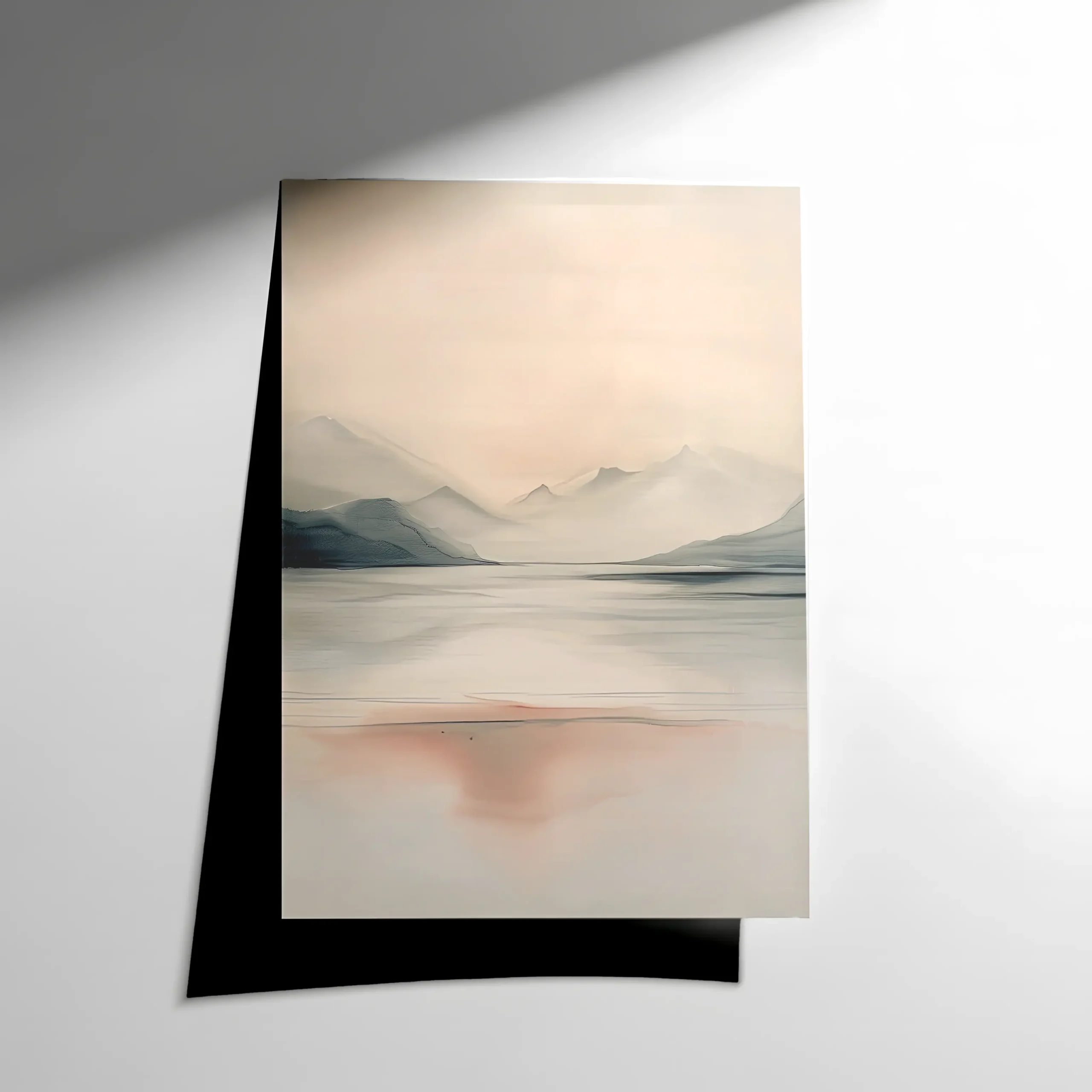 10307 Greer Clayton – Dağlar Soyut Atmosferik Tablo Poster - Görsel 1