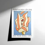 Fernand Léger – Sur Fond Bleu 1937 Poster