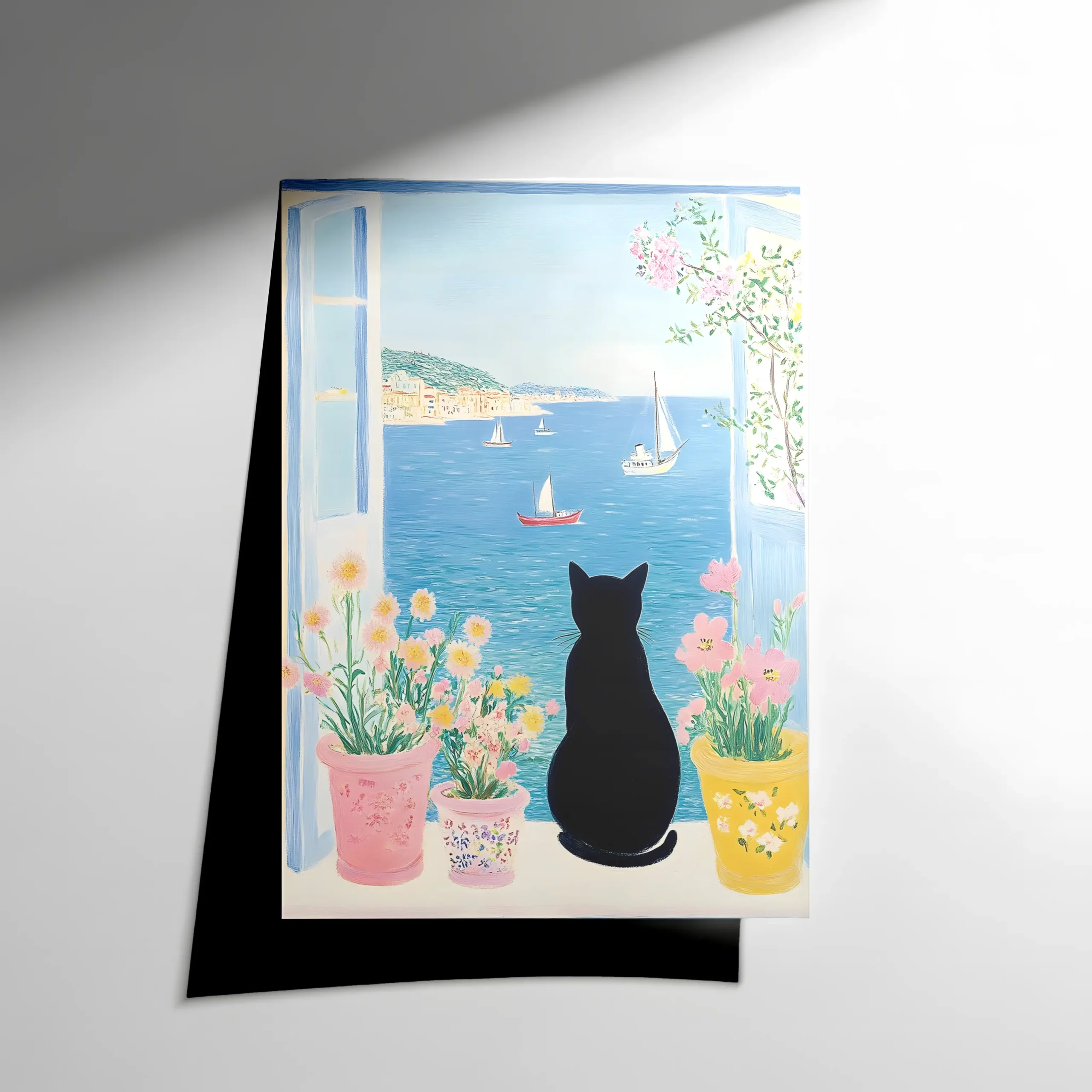 10370 E Chat et la Mer Poster - Görsel 1