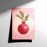 Nar İllüstrasyonu Sanat Baskısı Poster