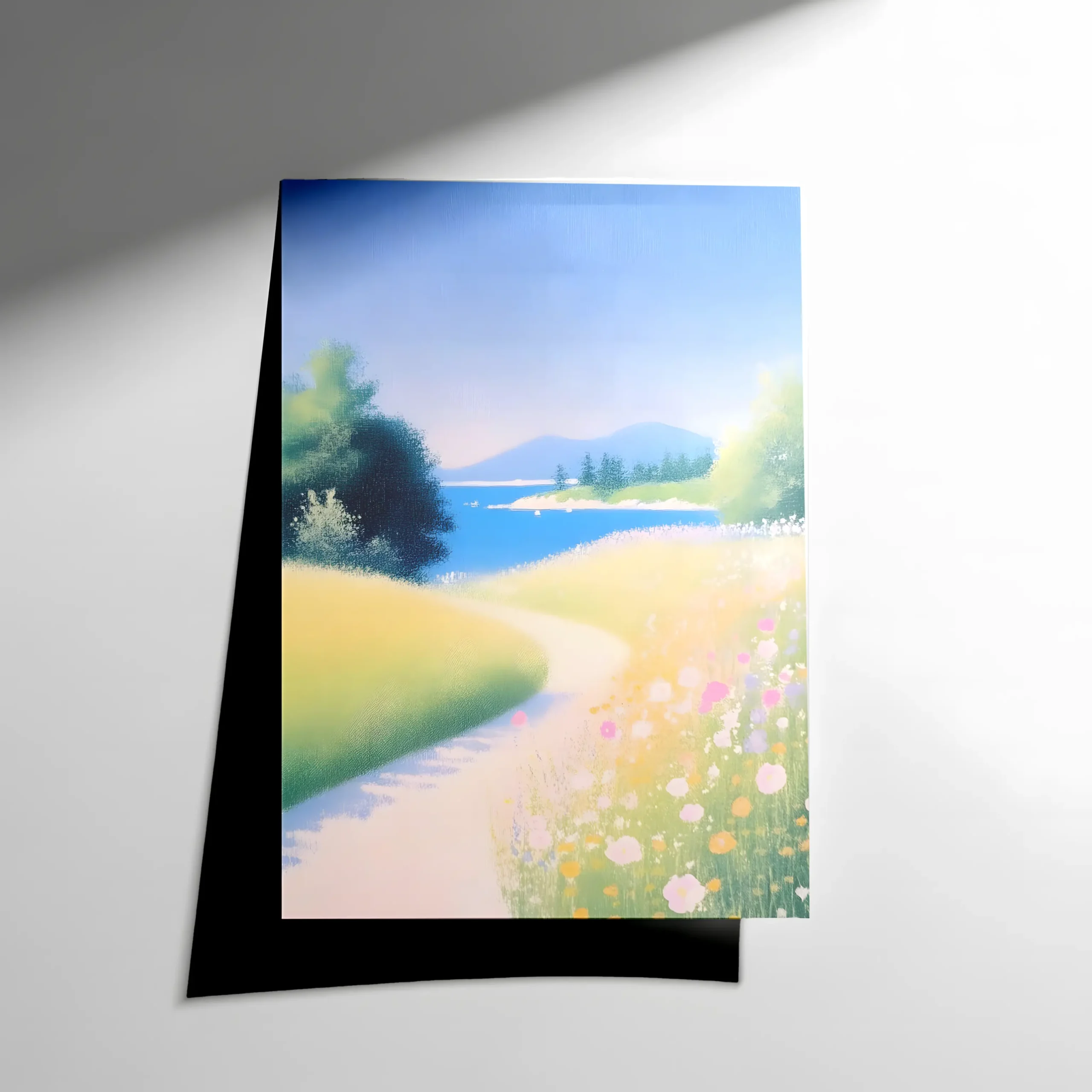 10392 Rüya Gibi Kıyı Çayırı Sanat Baskısı Poster - Görsel 1