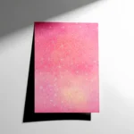 Pembe Çiçekli Mandala Sanat Baskısı Poster