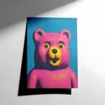 Canlı Pembe Jelibon Ayıcık Poster
