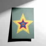 Renkli Yıldız Gradyan Poster