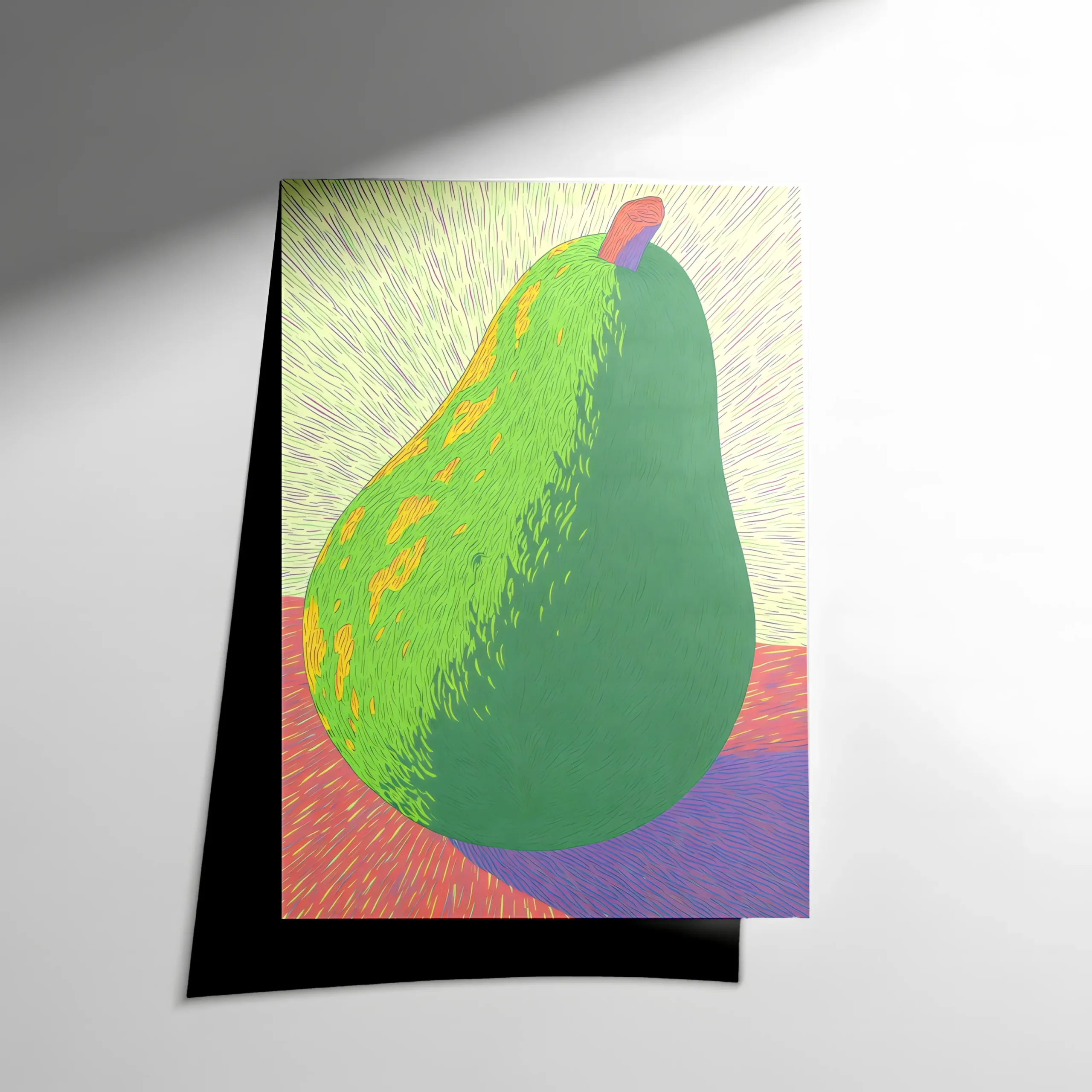 10412 Canlı Yeşil Armut Poster - Görsel 1
